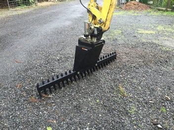 landscape rake for mini excavator|harley rake for mini excavator.